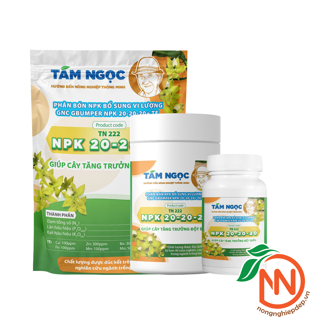 Phân Bón NPK 20-20-20 Tám Ngọc