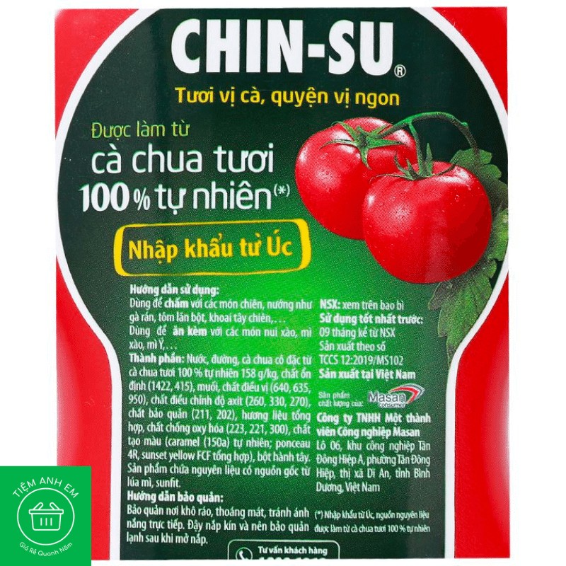 Tương cà Chinsu chai 250g