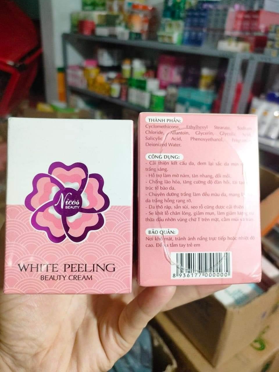 (Giá SỈ) Kem face peel da Nicos Beauty - dành cho da mặt