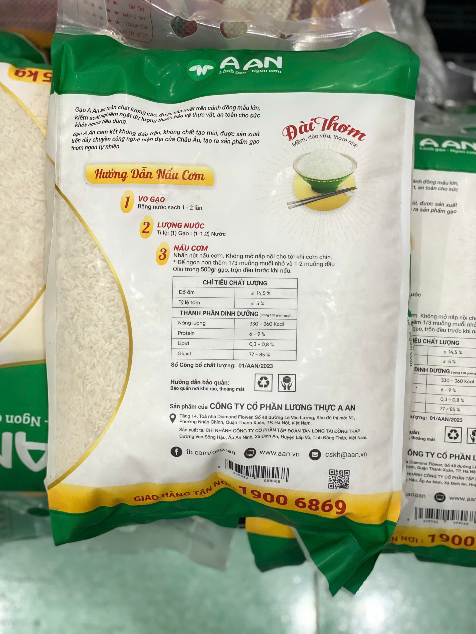 GẠO ĐAI THƠM 1 TÚI 5KG - HSD 11/1/2025
