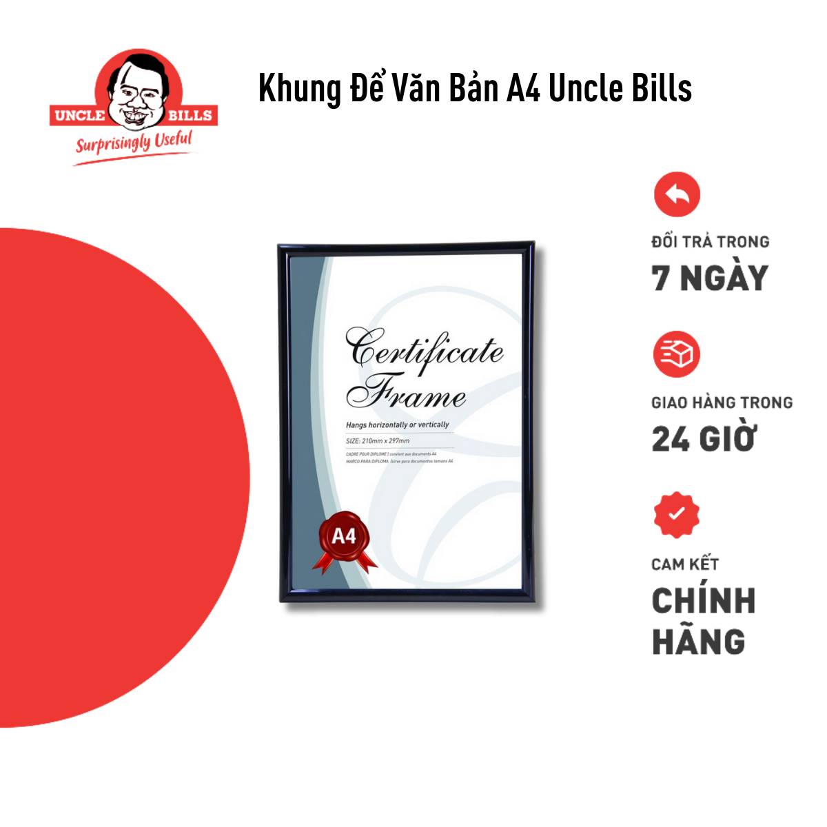 Khung Để Văn Bằng Cỡ A4 UBL GF0031