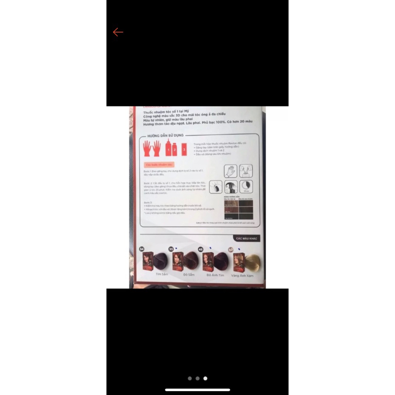 Thuốc nhuộm tóc Revlon của Mỹ đủ số