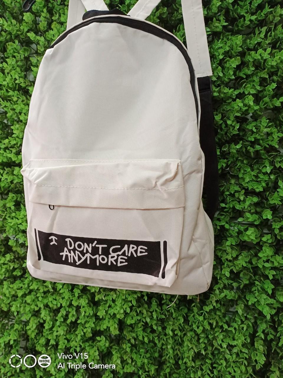 BALO THỜI TRANG UNISEX IN CHỮ ( I DONT CARE ) - 3AT - 00590