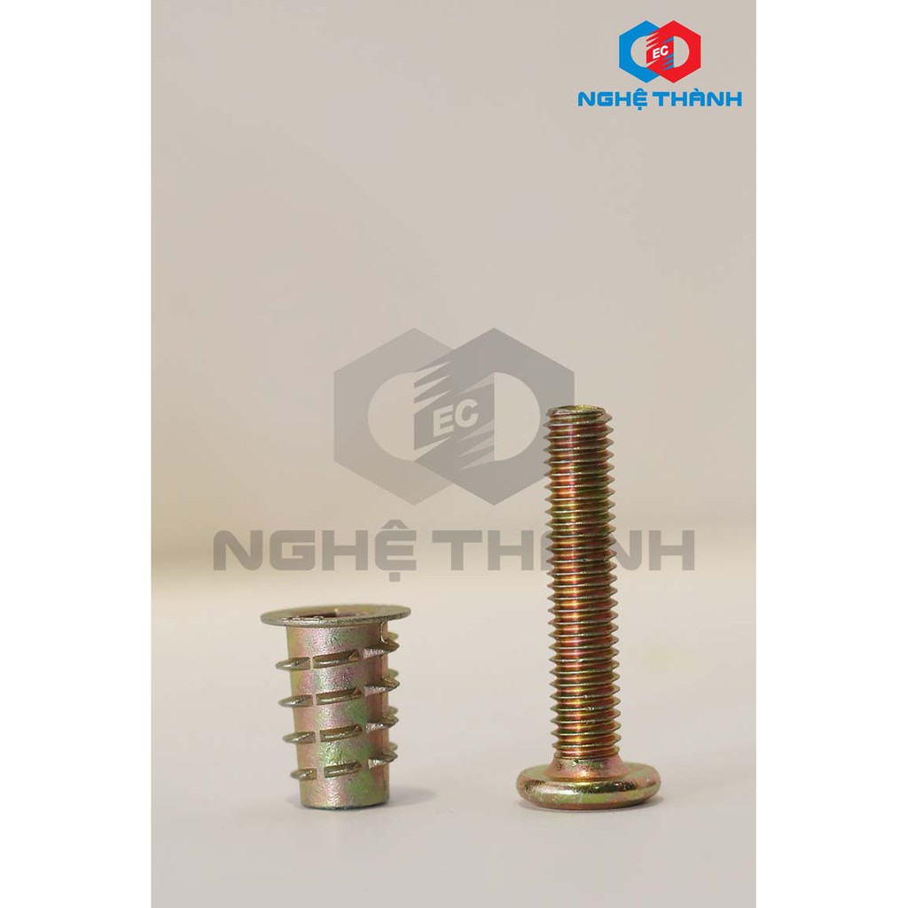 Bộ Bulong + ốc cấy gỗ hiệu EC [HCM]