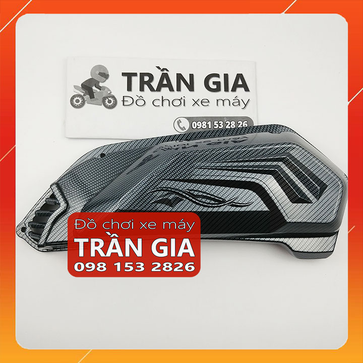 Chụp bầu gió xe AB năm 2023 2022 carbon airblade 160 125 cc ốp pô e lọc gió airblade mới nhất cacbon - phụ kiện trang trí