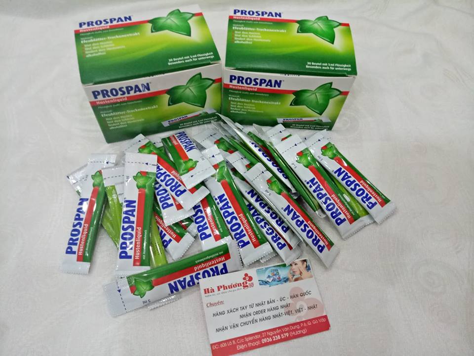 SIRO HO PROSPAN DẠNG GÓI 5ML  HỘP 21 GÓI ĐỨC