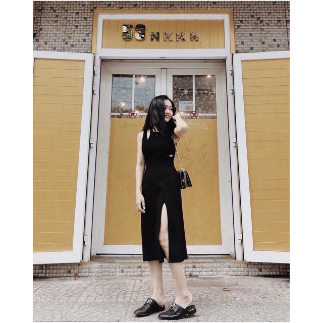 🏵Váy Voan Xẻ Tà