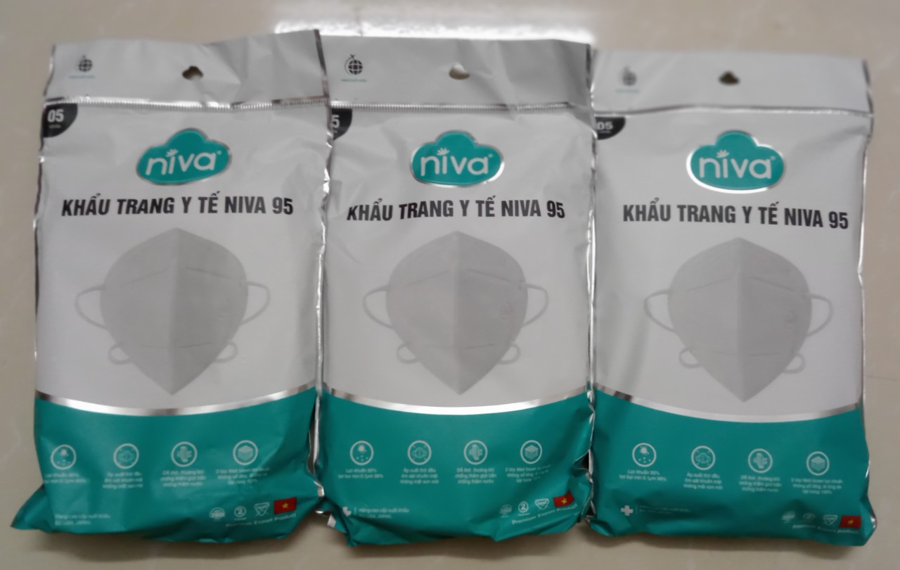 Khẩu trang cao cấp Niva N95 (gói 5 chiếc)
