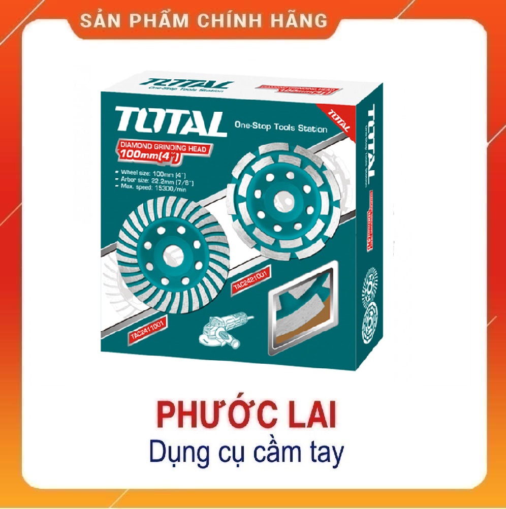 100mm Chén mài đá bê tông Total TAC2411001