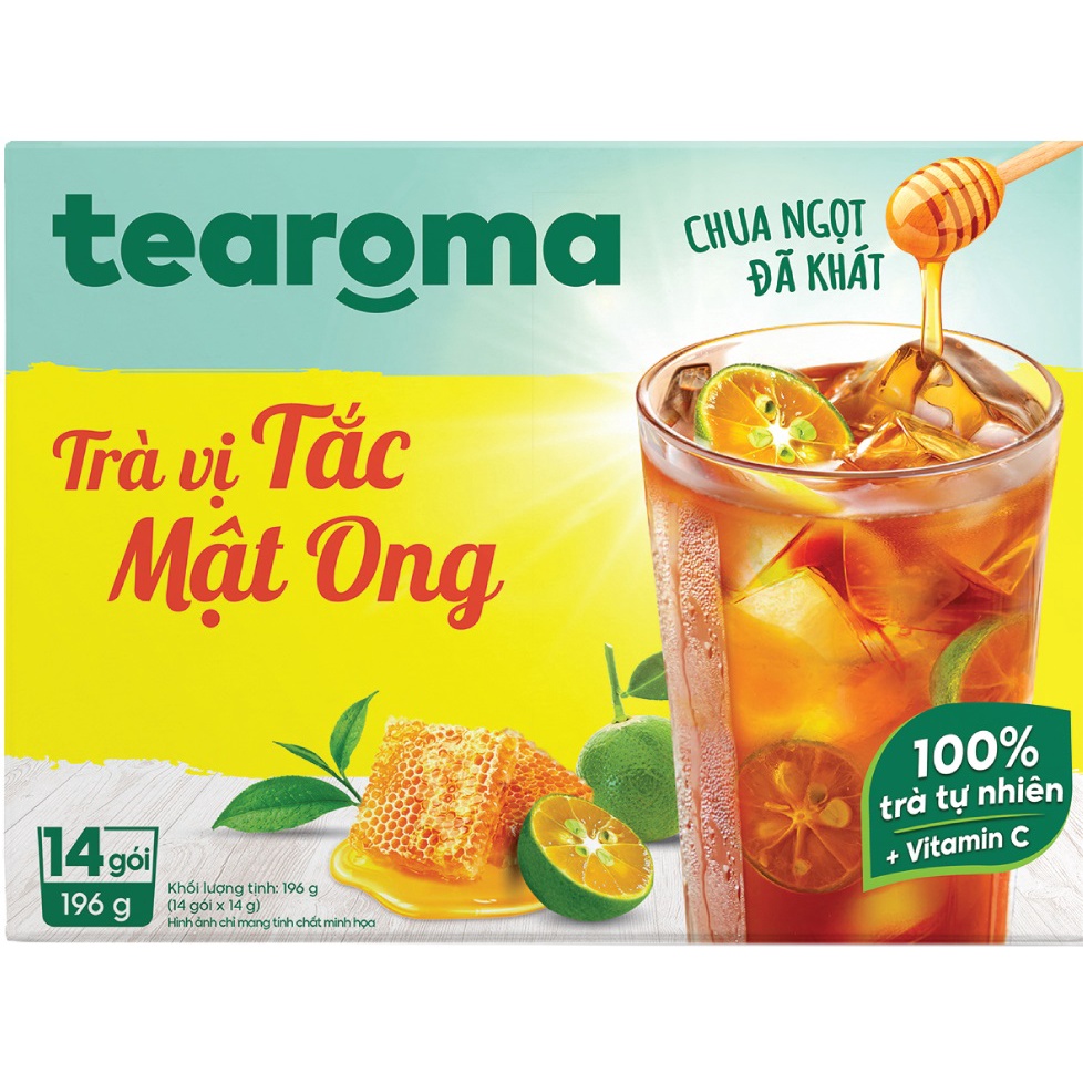 Trà Tearoma Hòa Tan Hộp 196g (14 gói)