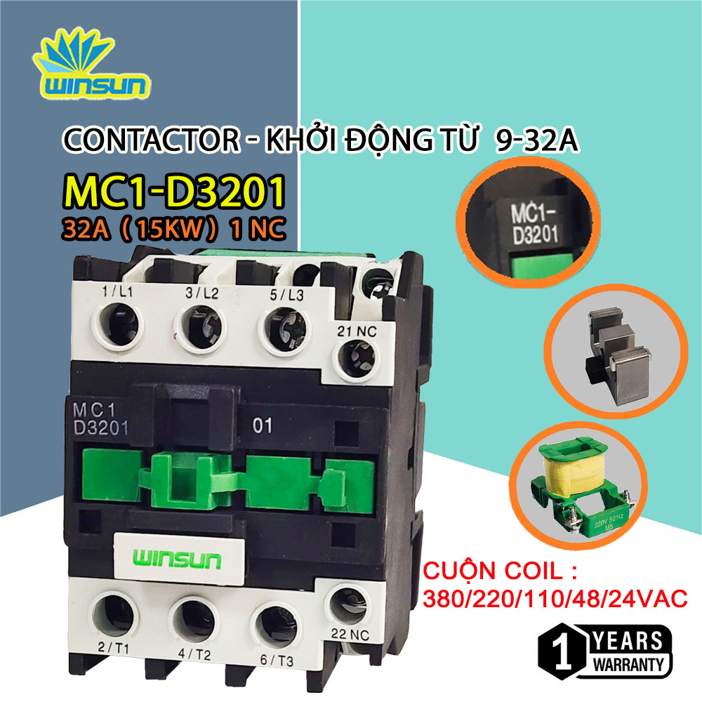 Contactor - khởi động từ 9/12/18/25/32a