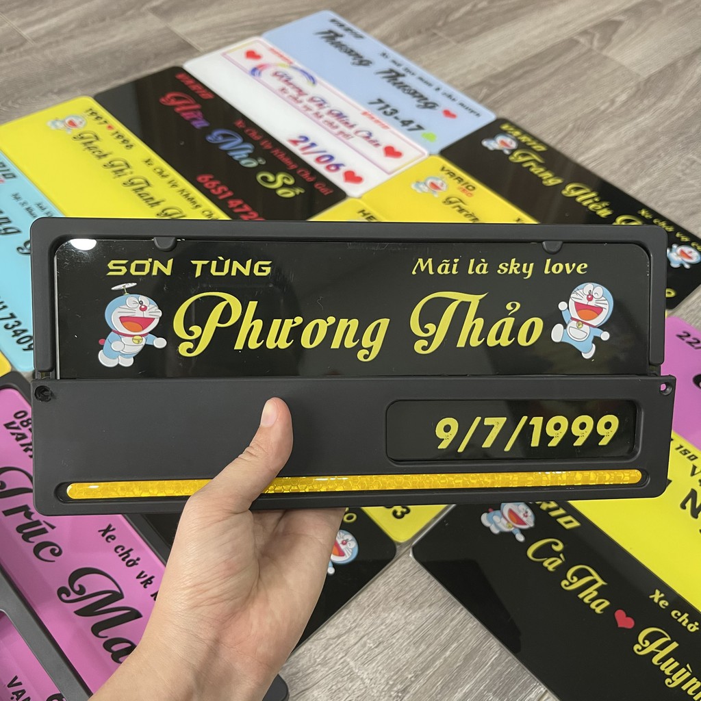 Bảng tên xe máy kiểu Indo full phụ kiện