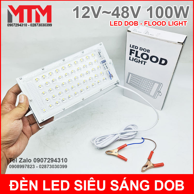 Đèn led siêu sáng 12V 48V 100W DC – Led DOB Flood Light