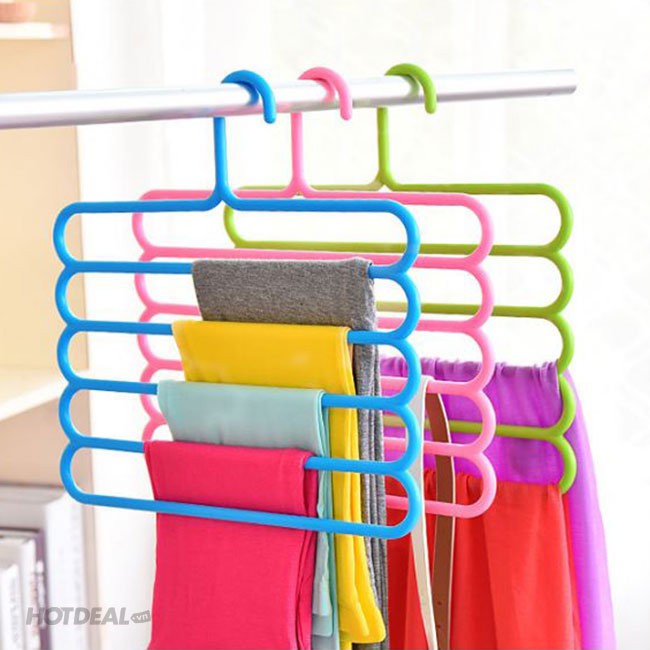 [HCM]BỘ 3 MÓC NHỰA 5 TẦNG TREO QUẦN ÁO  TẤT VỚ TIỆN LỢI  MÓC 5 TẦNG SIÊU CHẮC THÔNG MÌNH ( MÀU NGẪU NHIÊN )
