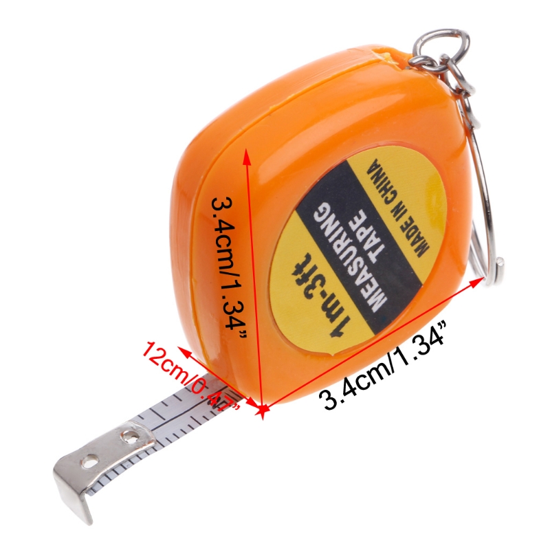 [HCM]⚡ Thước Cuộn Mini ( 1M ) - Thước Đo Móc Khóa ⚡