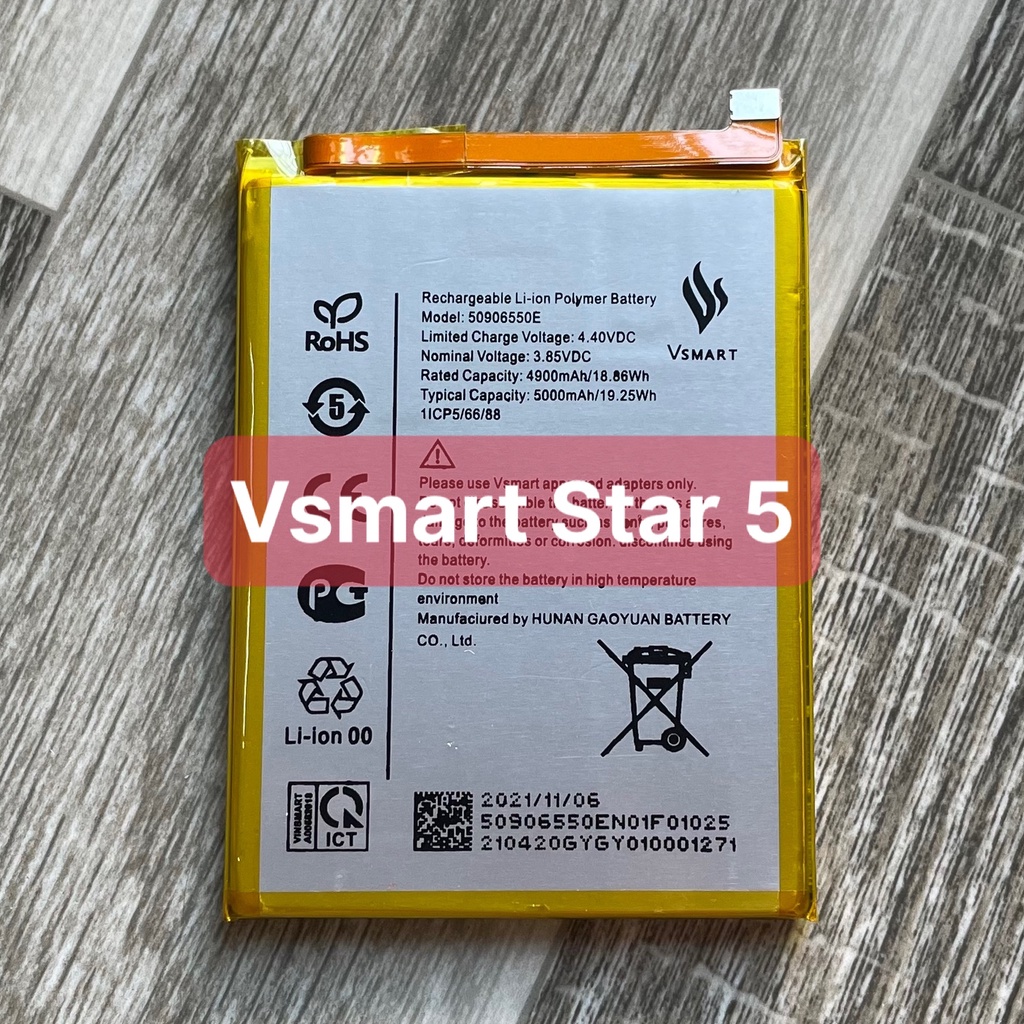 Pin vsmart star 5 / mode 50906550e