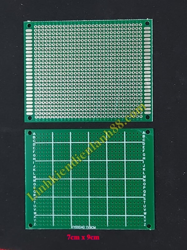 PCB lỗ 7x9cm phíp thủy tinh 1 mặt.
