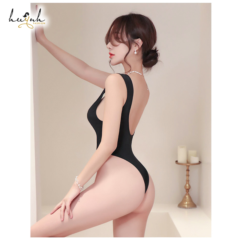 Bodysuit Trơn Cut Out Bụng Sexy - B57