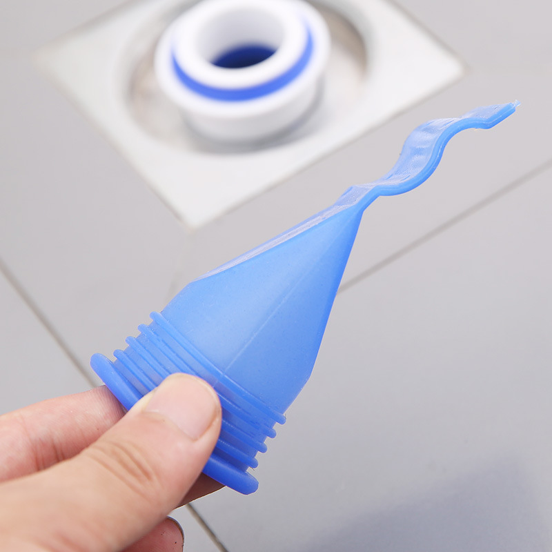 Anti-odor silicone floor drain cover anti-smell silicone accessories prevent germicidal bacteria, prevent toilet odor, effective drain - Lumbley