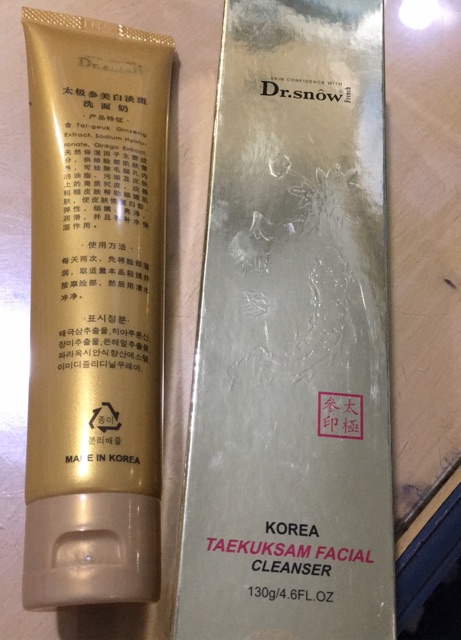 Sữa rửa mặt nhân sâm HQ Dr. Snow