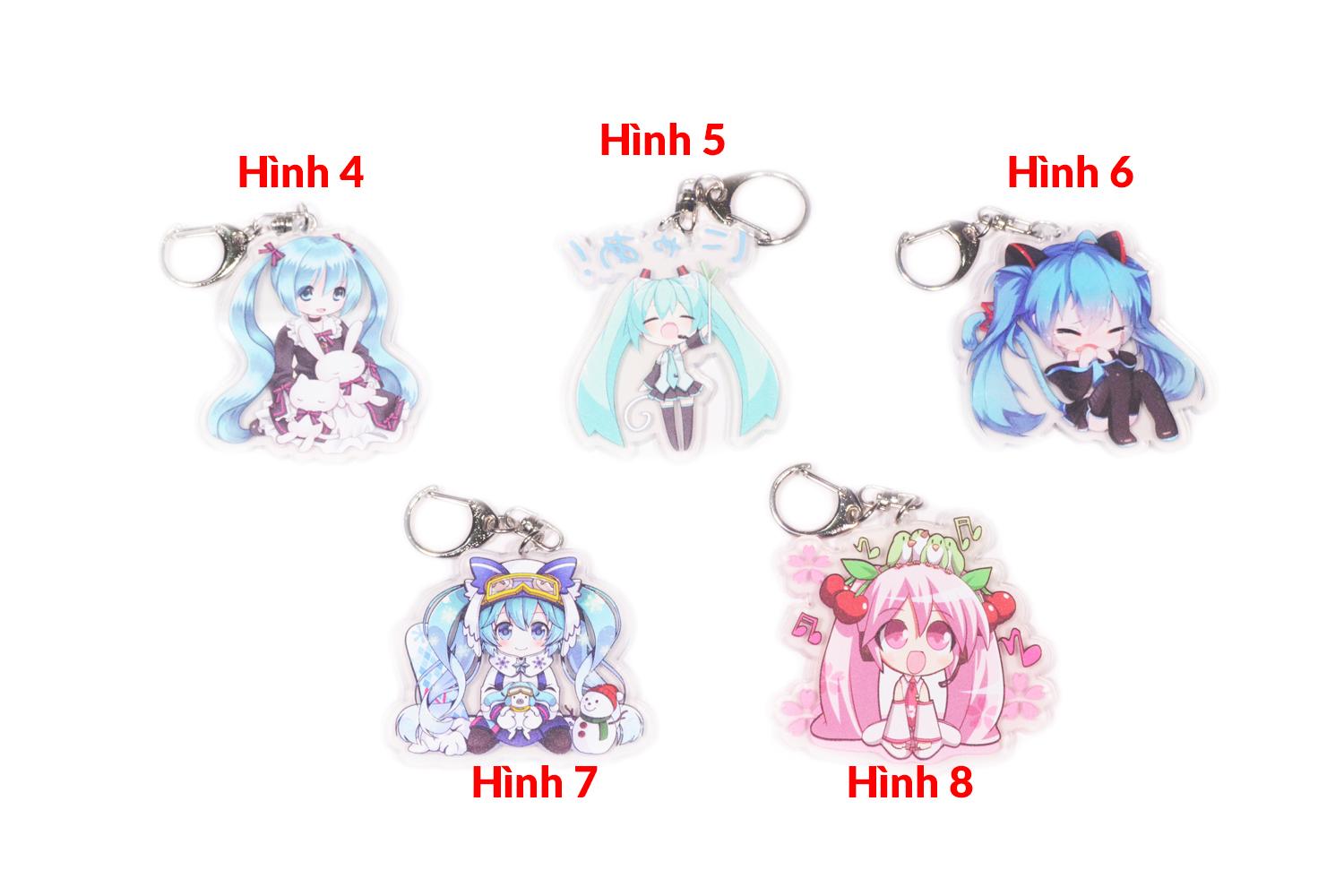 [7-11/12 VOUCHER 8%][thanh lý bán lỗ] Móc khóa Anime mica - Miku [AAM] [PGN18]