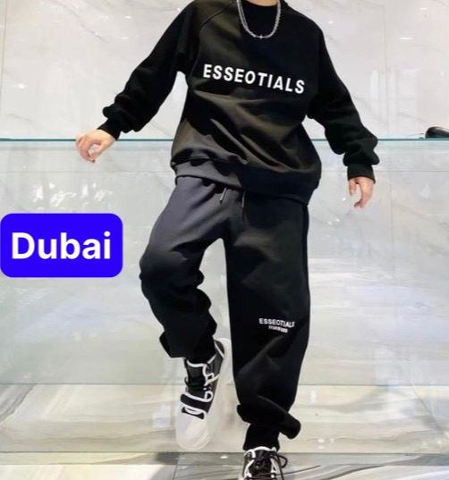 SÉT ĐỒ BỘ NAM NỮ HOODIE SWEATER NAM NỮ CHẤT THUN NỈ DA CÁ DÀY ESSENTIALS CHỐNG LẠNH NẮNG, NÓNG ĐÔNG HÈ 1HITSHOP NEW 2023 - DUBAI FASHION