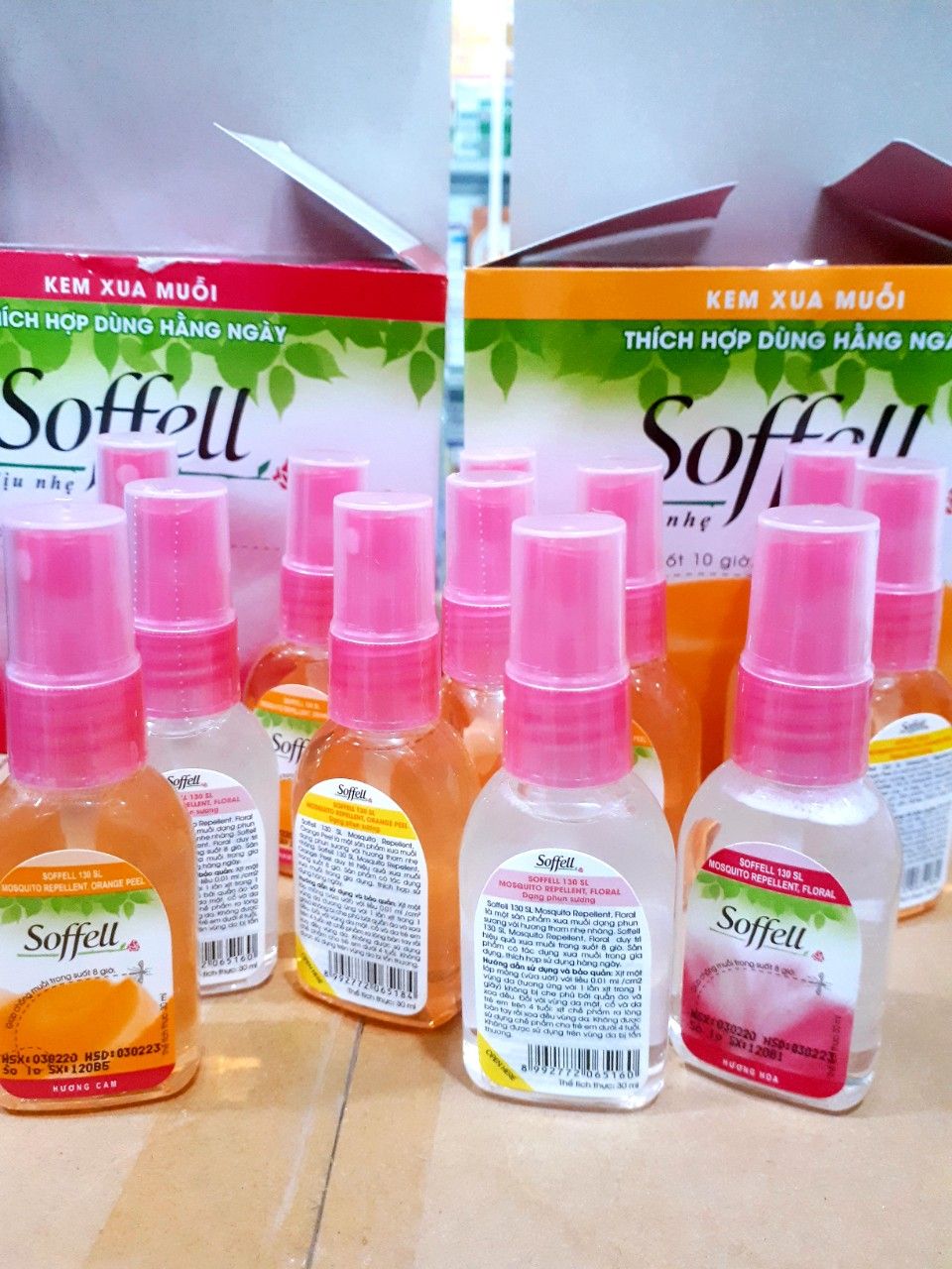 [HCM]Chai xịt muỗi SOFFEll dạng phun sương chai 30ml