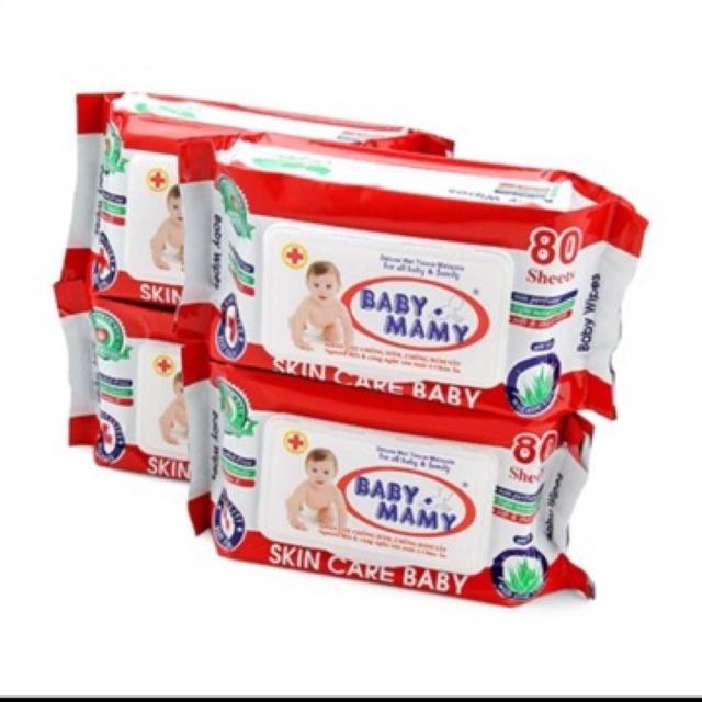 Khăn Giấy Ướt Baby bịt 80g