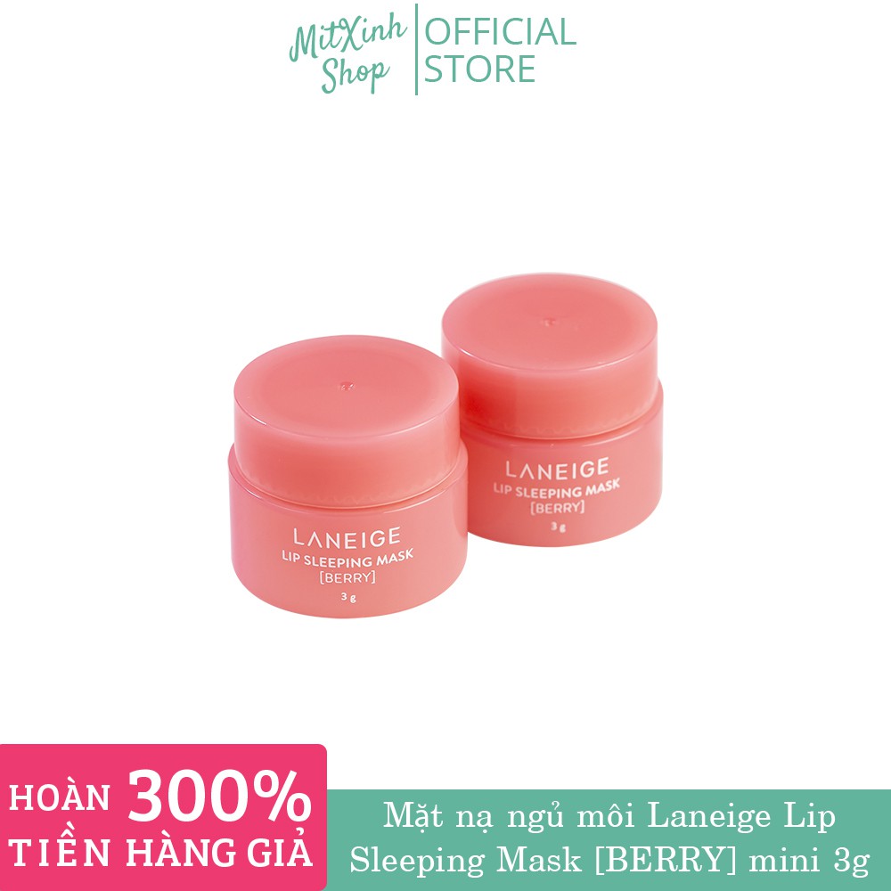 Mặt nạ ngủ cho môi laneige lip sleeping mask berry 3g - mini