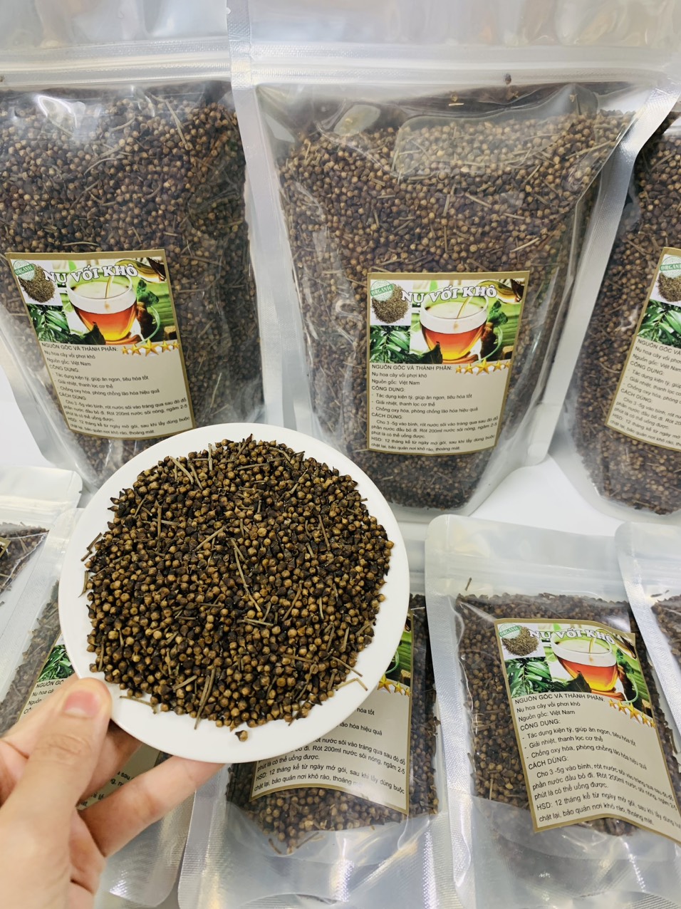 Trà nụ vối khô , nụ hoa vối khô, trà vối, cho người bị gout, tiểu đường, tiêu hóa kém