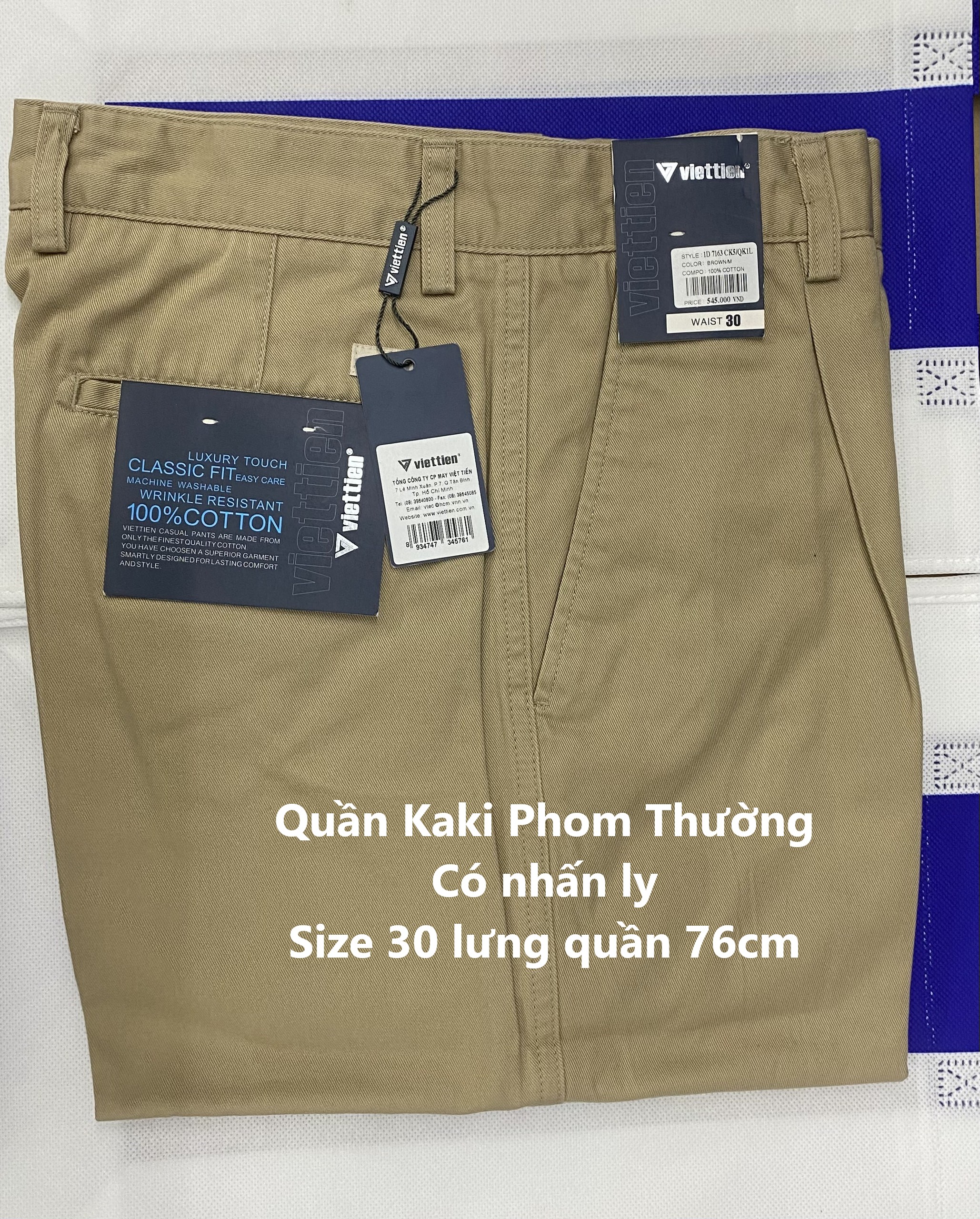 Quần Kaki Việt Tiến lẻ size
