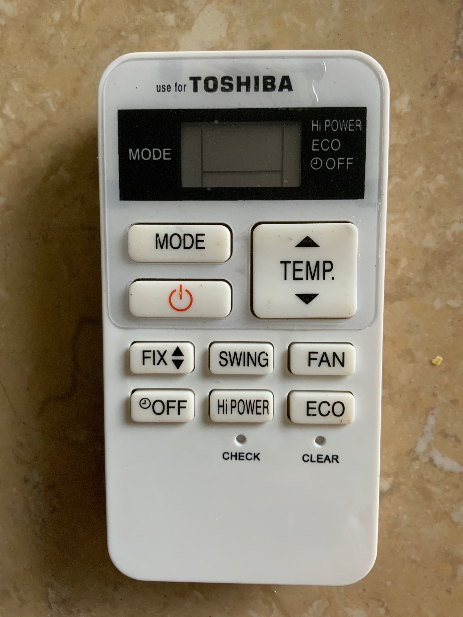 Điều khiển điều hoà Toshiba (mẫu 3)