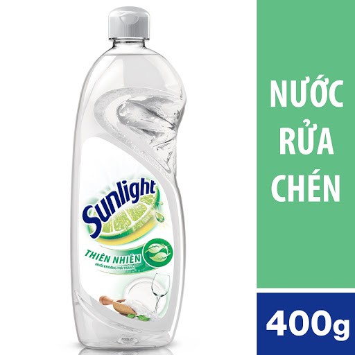 Nước rửa bát Sunlight chai 400ml - Chanh