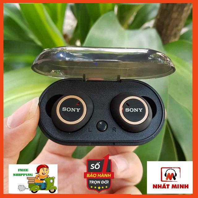 Tai nghe Bluetooth Đen Sony sport TWS-D76 Rất ấm Bass-treble rõ ràng