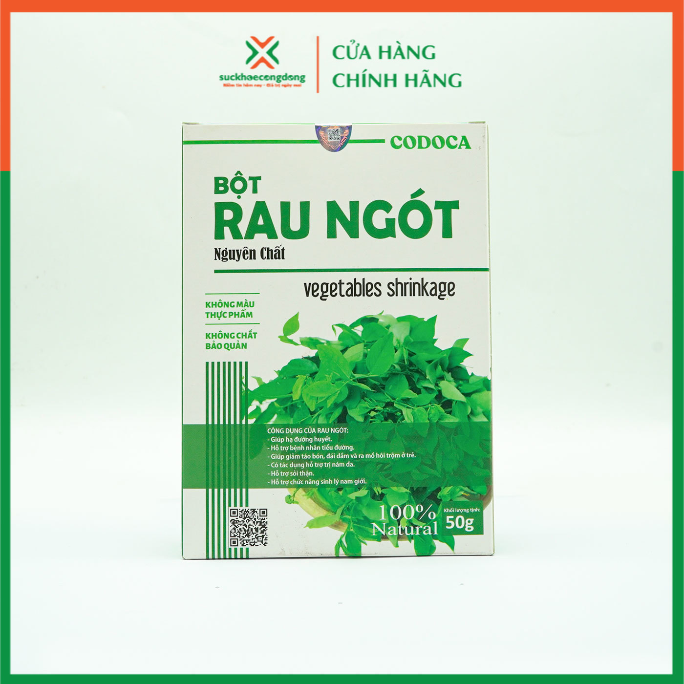 Bột Rau ngót Codoca sấy lạnh Nguyên chất (50g)
