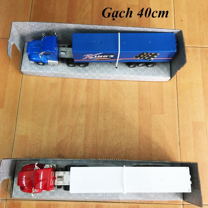ĐỒ CHƠI TRẺ EM MÔ HÌNH XE CONTAINER ĐẦU SẮT CAO CẤP