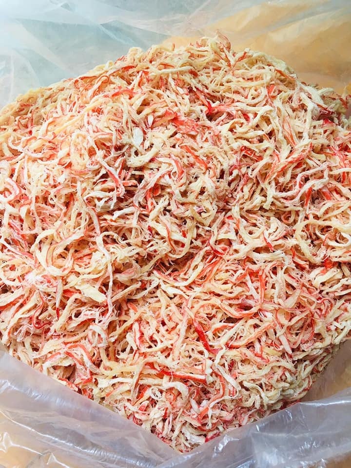 [HCM]Mực xé sợi hấp dừa
