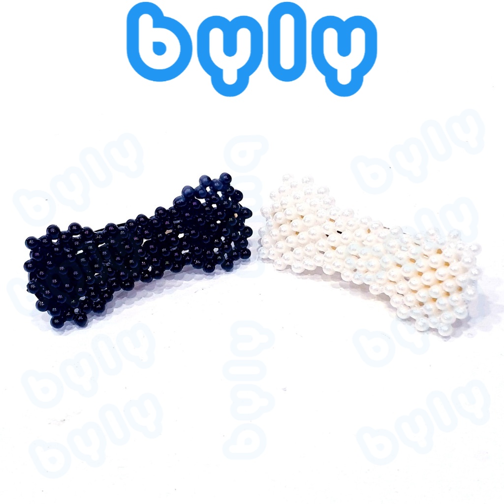 [Ship hỏa tốc] Kẹp tóc bấm thời trang đen - trắng  VBBET30 - ByLy Store