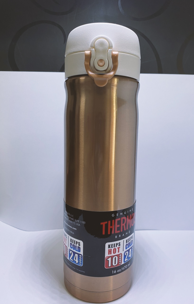 Bình giữ nhiệt Thermos  470ml vàng đồng