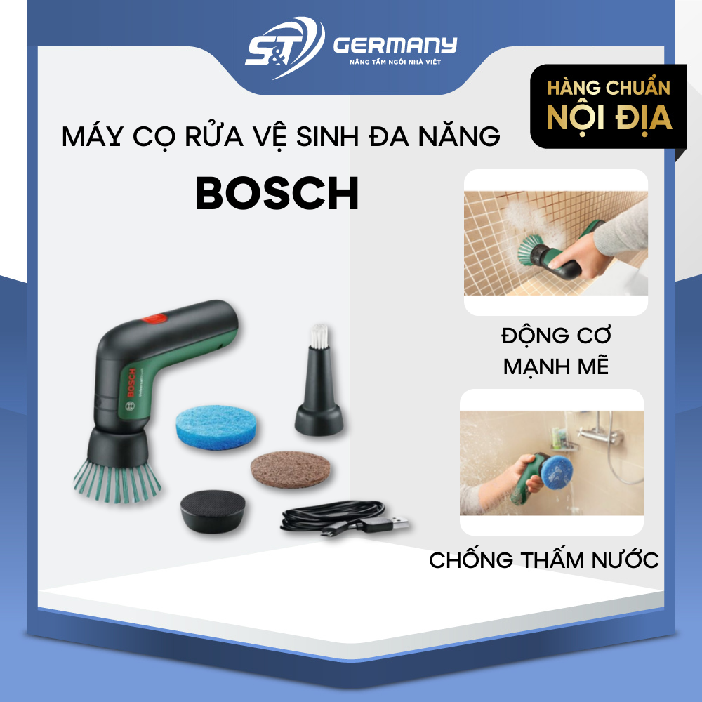 Máy cọ rửa vệ sinh đa năng BOSCH UniversalBrush , Chổi cọ rửa vệ sinh nhà tắm tiện lợi gia đình, Máy cọ rửa vệ sinh nhà cửa sạch sẽ GSTElectronic 9990059