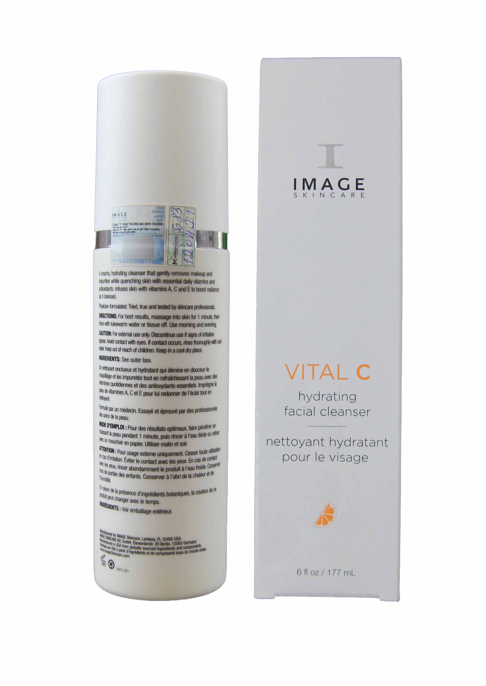 [CHÍNH HÃNG] SỮA RỬA MẶT DƯỠNG ẨM LÀM TRẮNG DA - IMAGE VITAL C - 177ML.