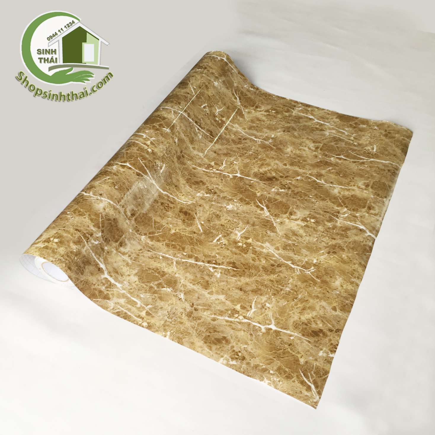 [HCM]Giấy dán tường giả đá hoa cương màu nâu - [ 50cm x khổ 120cm ] - có sẵn keo - bán theo mét đặt 1 lần được nửa mét cắt liền 1 tấm chứ không cắt rời từng tấm