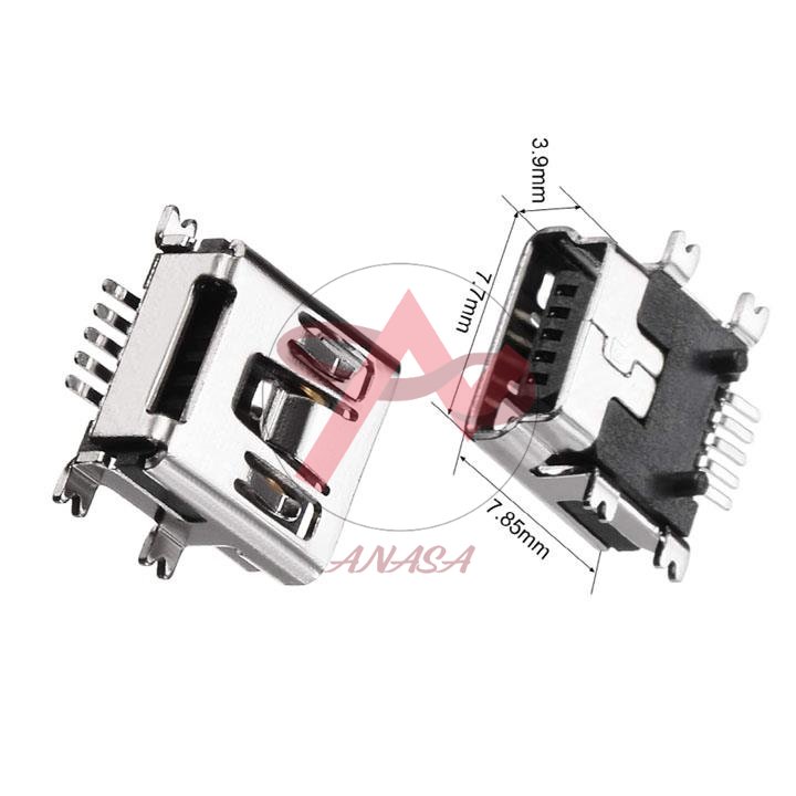 Cổng Mini USB 5P SMD Chân Dán