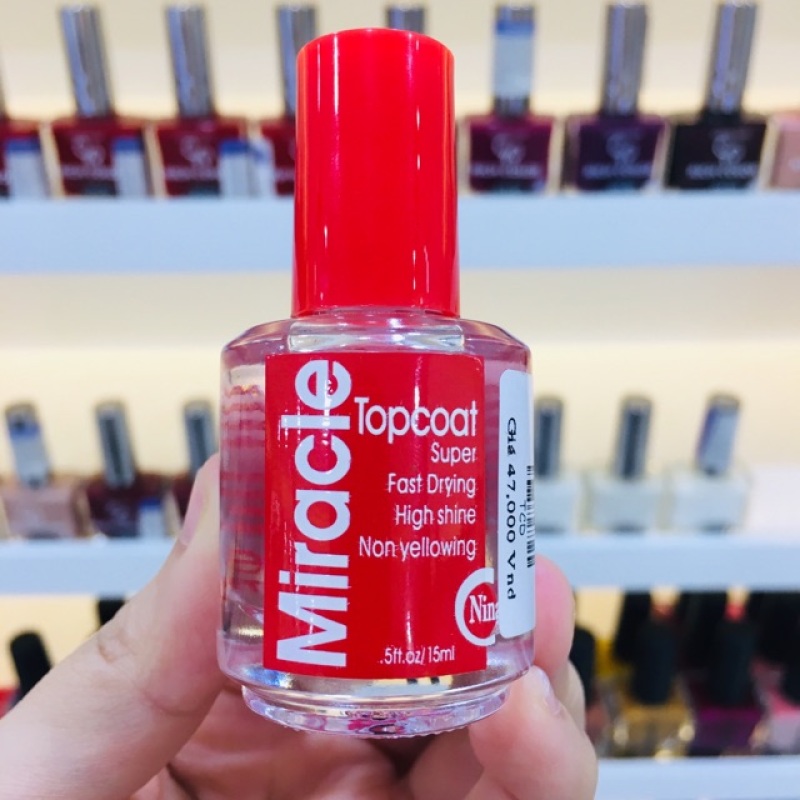 Sơn bóng mau khô Topcoat đỏ (Loại 1)