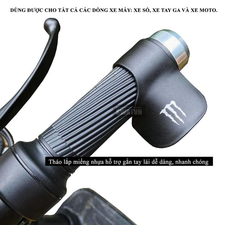 Miếng Trợ Lực Tay Ga Xe Máy Monster