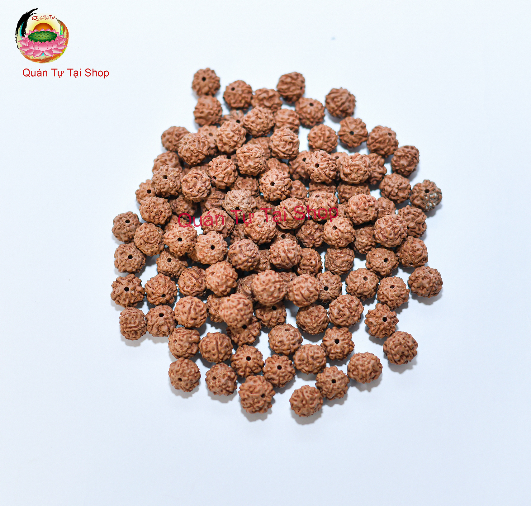 Chuỗi hạt bồ đề kim cang - Hạt 8mm, bán lẻ từng hạt ( bomco 10 hạt/ 1 lần mua)