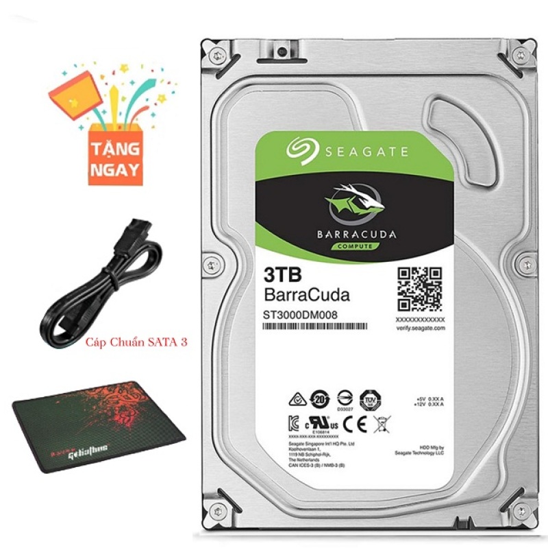 Bảng giá Ổ cứng HDD Seagate 3TB(3000GB) 7200RPM 3.5inch Phong Vũ