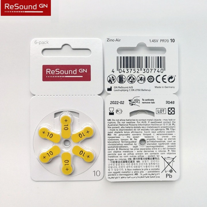 Pin máy trợ thính ReSound A10 PR70 P70