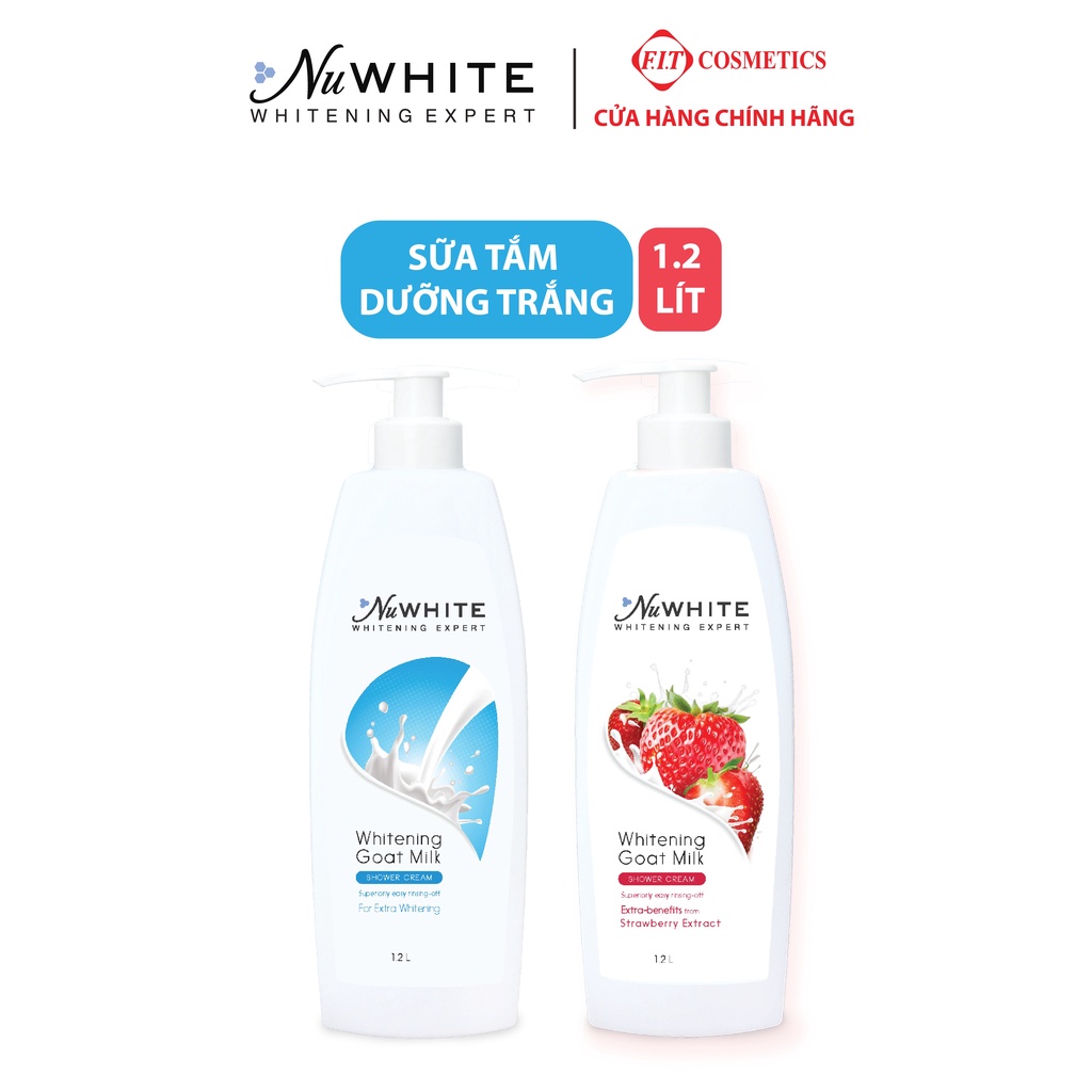 Sữa tắm trắng da NuWhite tinh chất 1.2 lít ( cty hết hàng tặng )