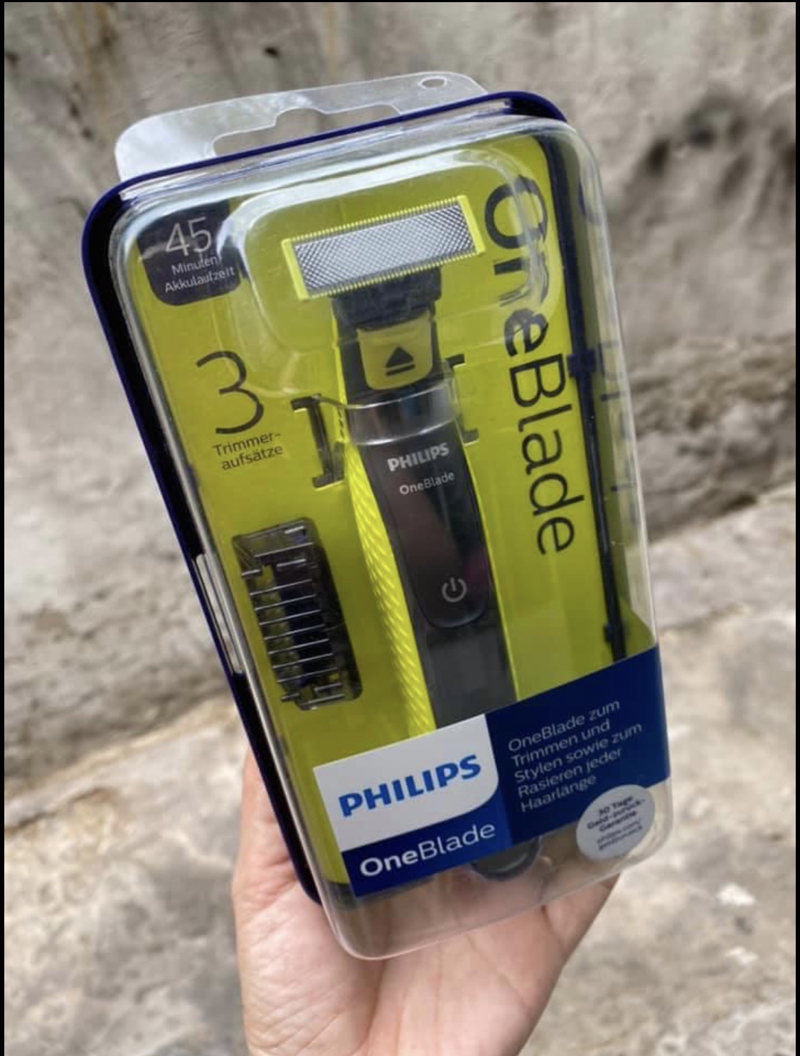 [HCM]Dao cạo Philip One Blade Apparat ( sét gom 1 lưỡi dao ) .Made in Germany